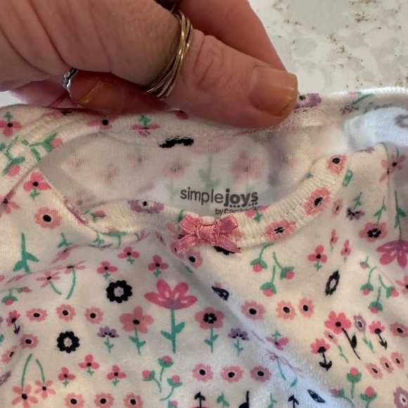 3-6M simple joys by Carter’s Floral Print Kids One Piece - Picture 5 of 7
